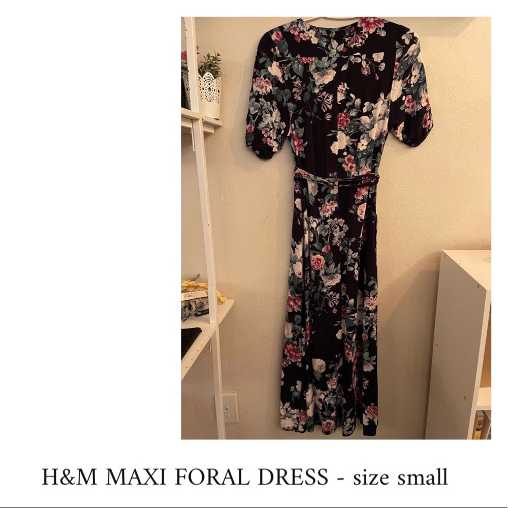 H&M MAXI FORAL DRESS // size 4